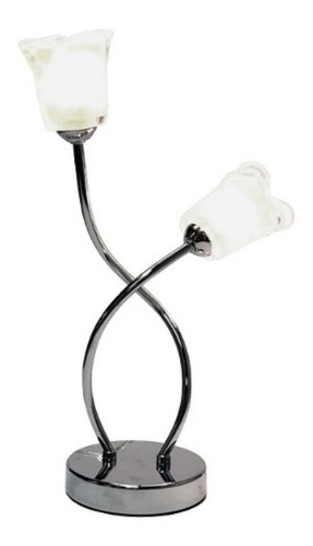 Lampara De Mesa Living Veladora, Portatil Mesa, 2 Luces