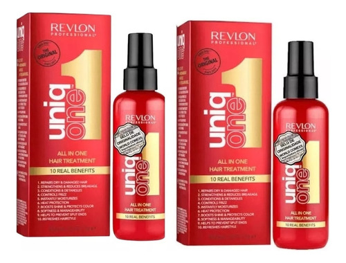 Kit Com 2 Uniq One Revlon  Leave In 10 Benefícios 150 Ml