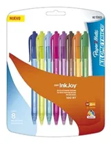 Comprar Set X 8 Bolígrafo Retráctil Paper Mate Kilometrico 100 Surti