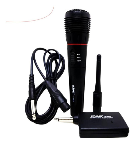 Microfone Com/sem Fio Profissional Completo Lelong Le 996w