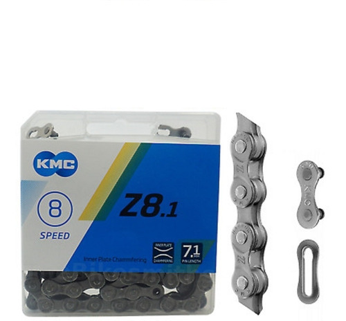 Cadena Kmc Z8.1 Chain (5-8sp), Grey. 