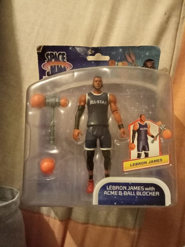 Space Jam Figura Accion Lebron James Con Ball Blocker 12 Cms (Usado)