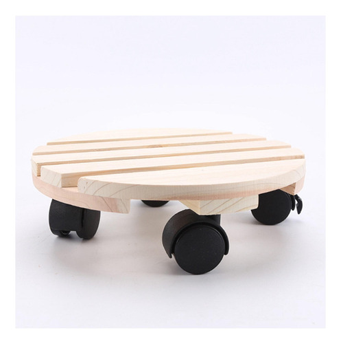 Soporte De Planta Rodante Pallet Soporte Redondo De Los 40cm