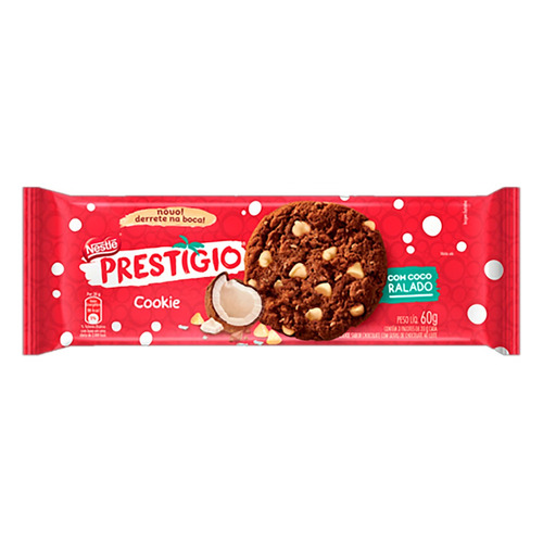 Imagem 1 de 1 de Biscoito Cookie Prestígio Nestlé Pacote 60g
