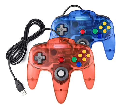 Miadore 2 Paquetes De Controladores Usb Retro Para Juegos Pc