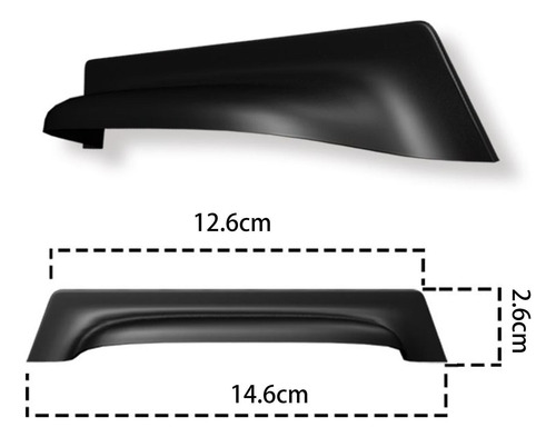 Protector De Visera De Repuesto Para Cámara Atrás De Negro