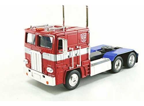 Jada Toys Optimus Prime Truck With Robot On Chassis From