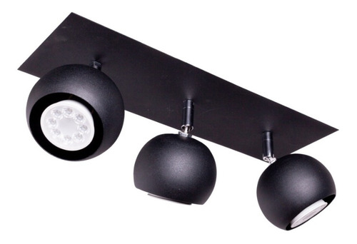 Aplique 3 Luces Bocha  Movil Ng - Bl Texturado C/ Lamp Led