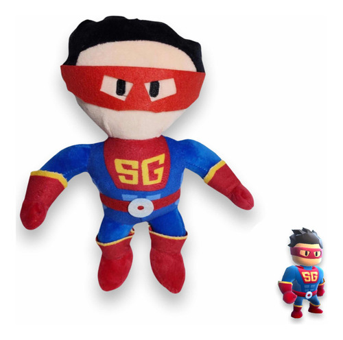 Peluche Felpa Stumble Guys Super Guy Legendario  Skins 27 Cm