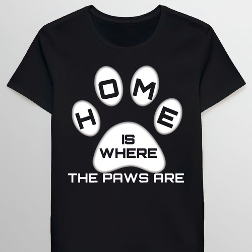 Remera Copy Of Home Is Where The Paws Are By Mohcin 81841378