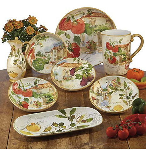 Certified International Corp 23677set4 Piazzette 925 Souppas