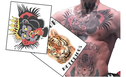 Conjunto De Tatuajes Falsos Inspirados En Conor Mcgregor Tam
