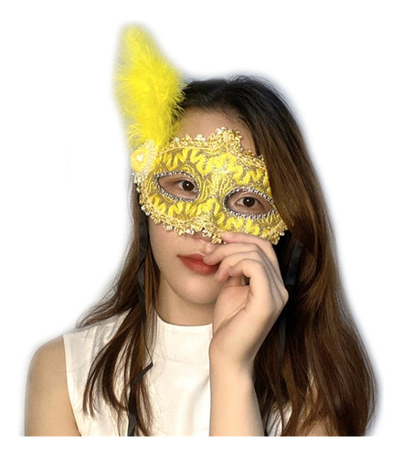Compra Una Y Consigue Dos Máscaras De Princesa Con Plumas Y