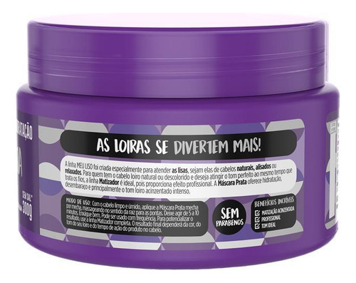 Salon Line Meu Liso Máscara Prata 300ml