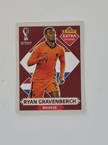 Lámina Extra Sticker Mundial Qatar Ryan Gravenberch Base