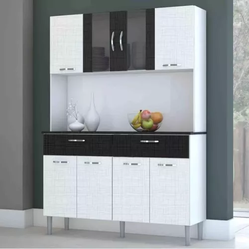 Modular Aparador Kit De Cocina Organizador 8 Puertas Pan