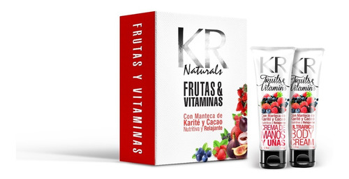Pack Karina Rabolini Cremas Nutritiva Frutas & Vitaminas