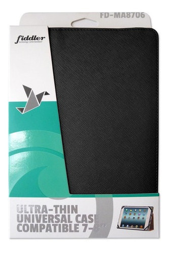Funda Universal Para Tablet 7 A 8 Negro Fiddler
