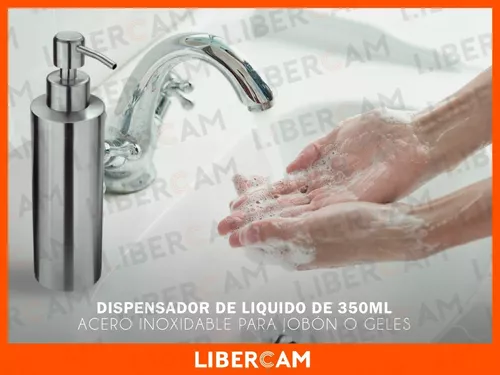 DOSIFICADOR JABON BAÑO ACERO