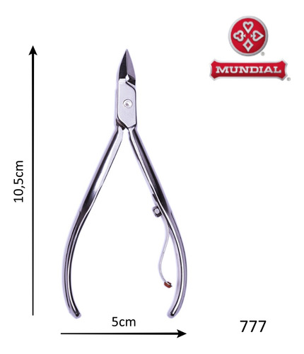 Alicate De Cutícula 777 Professional Aço Inox - Mundial