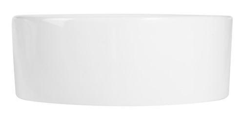 Imagen 3 de 5 de Bacha De Apoyo De Porcelana Cilíndrica De 36 Cm