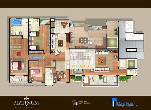 Imagem 2 de 21 de Residencial Platinum De Alto Padrão No Centro Da Cidade - Ap0205