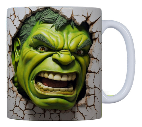 Taza Plastica Sublimada Eventos Dia Del Niño 3d Hulk #4