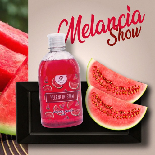 Imagem 3 de 3 de Sabonete Líquido Viver Mais Melancia 500ml 6 Un.
