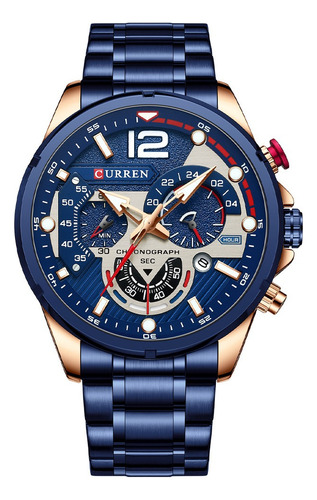 Relojes Curren De Cuarzo Deportivo Con Cronógrafo Y Fecha, I
