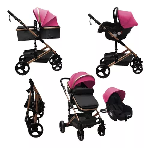 Coche Bebé Travel System 3 - 1 Premium Moises Huevito Y Base