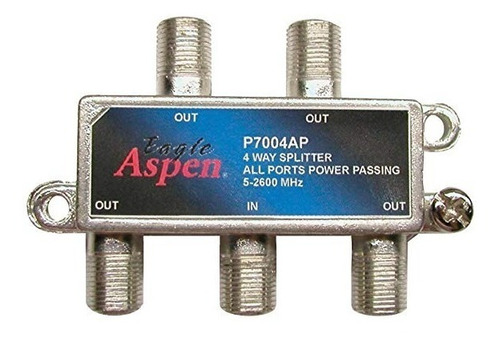 Splitter Divisor Aspen 4 Vías Original Para Cable Coaxial 