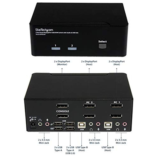 Apagador Dvi Usb Kvm Monitor Audio 2.0 Hub Sv431tdviua Xq