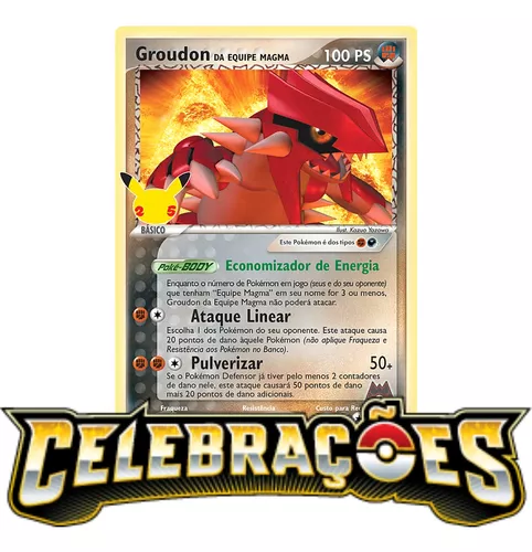 Carta Pokémon Celebrações Diversos Modelos Escolha Pronta Entrega