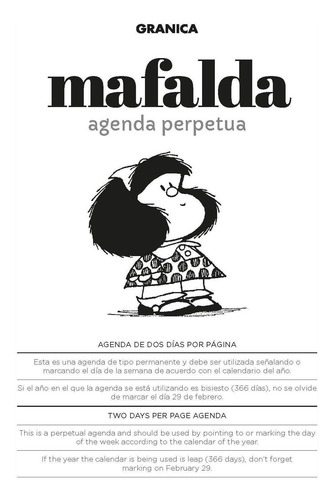 Imagen 2 de 6 de Agenda Perpetua Mafalda - Muñeca