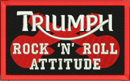 883 Triumph Rock And Roll Parche Bordado