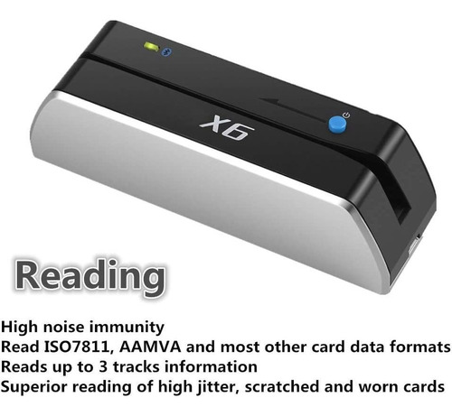 Bluetooth Usb 3 Tracks X6(bt) Vip Card Reader Writer Encoder