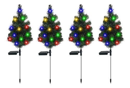 Luces Solares De Estaca De Jardín Para Árbol De Navidad, Luc