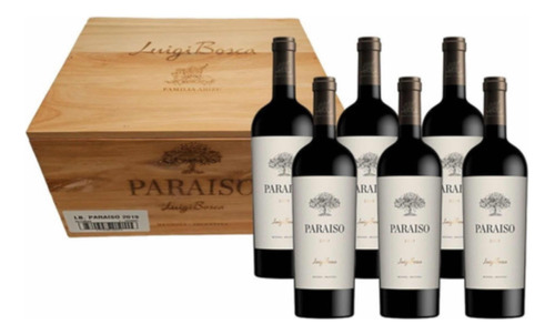 Vino Luigi Bosca Paraiso Caja Madera X 6