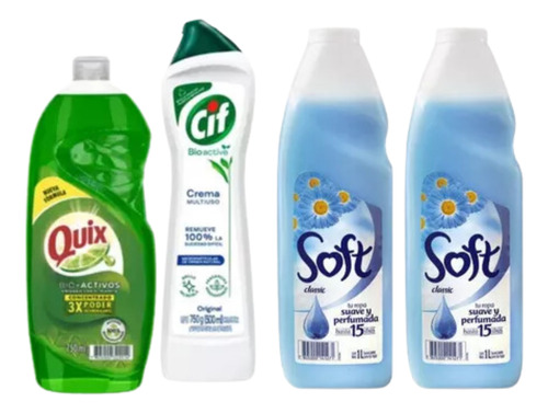 Pack Oferta 15 Productos Detergente Omo + Soft + Poett