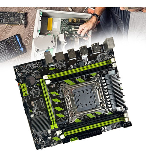 Placa Base De Juego X79g Lga2011+cpu E5 2670 V2+grasa Térmic