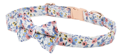 Collar De Pajarita Ajustable De Algodón Con Estampado De Flo