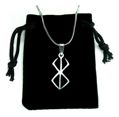 Collar De Runa Berserker De Ann Claridge, Con Cadena De 20 P