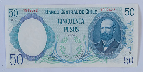 Billete De Cincuenta Pesos 1981
