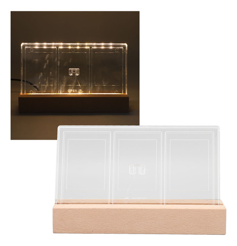 Panel Acrílico Transparente Con Base De Madera Para Marco De