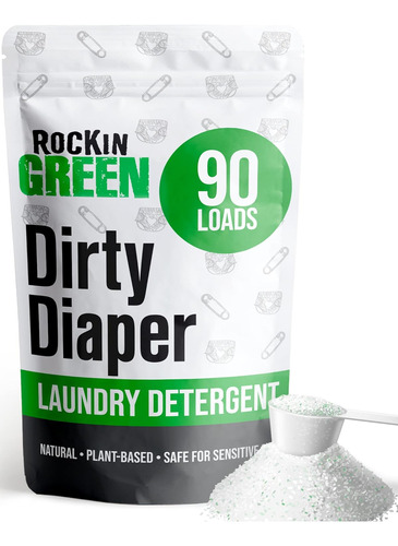 Detergente Polvo Rockin&#39; Green Platinum Series Pañ...