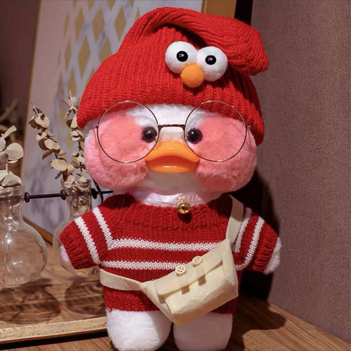 Pelúcia De Pato Fofo Com 12 Acessórios, Roupas De Vestir,