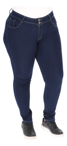 Pantalón De Mezclilla Damaaustincollection Curvy Plus Aum832