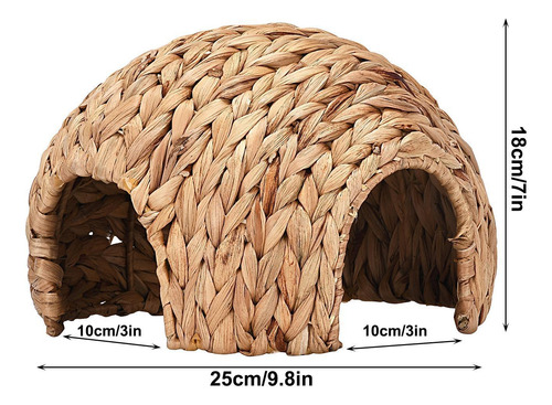Casa Del Conejo Safe Bunny Grass House Escondite Natural De