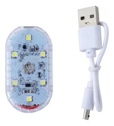 Luz Táctil Recargable Usb Blanca Para Auto Hogar Lectura 