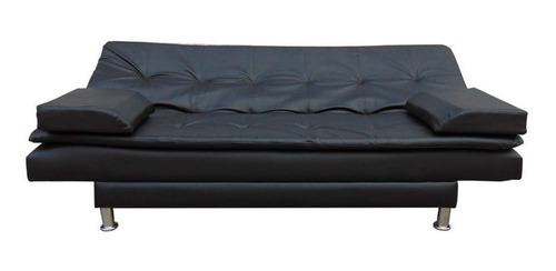 Sofacama Fenix Ecocuero Negro